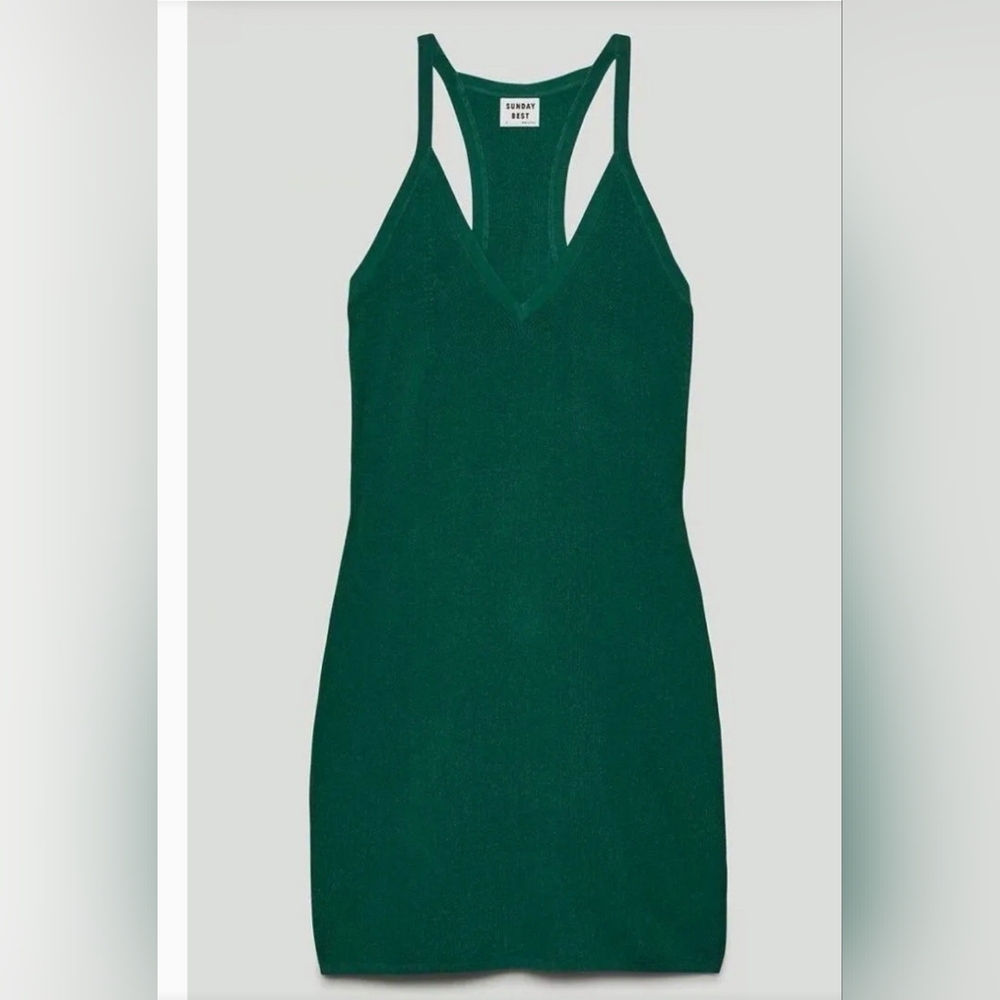 Sunday Best Forest Green Knit Dress
